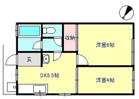西海文化【2階】の間取り