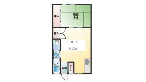 和歌山県和歌山市納定【マンション】の間取り