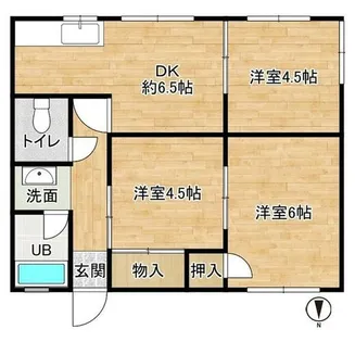 大阪府八尾市太子堂5丁目【アパート】の間取り