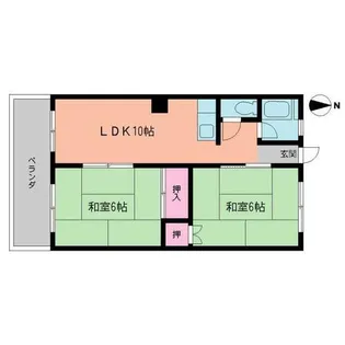 白銀マンション【301号室】の間取り