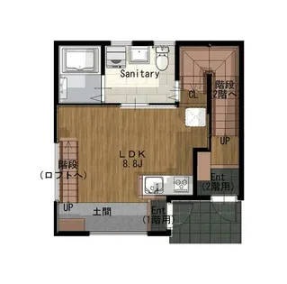 ESPRESSO一宮【1E号室】の間取り