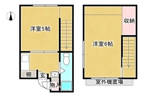 兵庫県神戸市中央区大日通2丁目【一戸建】の間取り