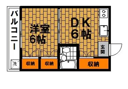 ヴィルヌーブ下鴨【2階】の間取り