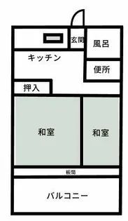 アザミ白浜ビル【301号室】の間取り