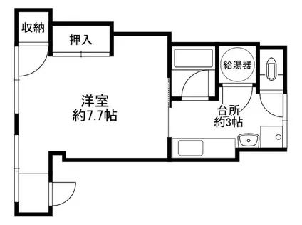 第2スモール恵千ビル【203号室】の間取り