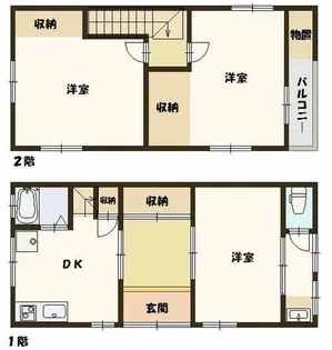 大阪府大阪市此花区梅香3丁目【一戸建】の間取り