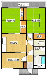 コアマンション新栄町【2階】の間取り