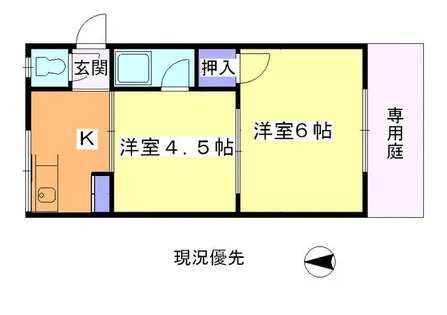 田中荘【102号室】の間取り