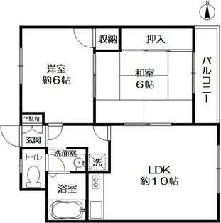 ガーデンヒル箕面【1階】の間取り