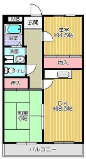 ル・グラン宝塚【2階】の間取り