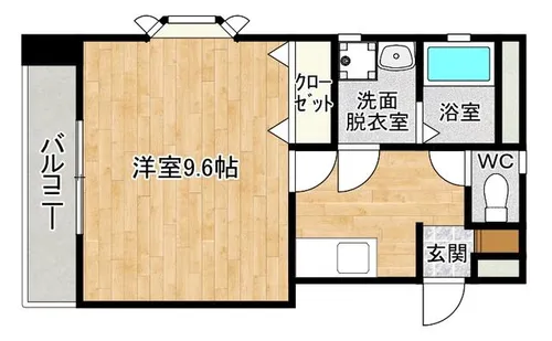 クレール和白【201号室】の間取り