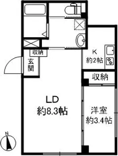 奈良県奈良市大宮町4丁目【マンション】の間取り