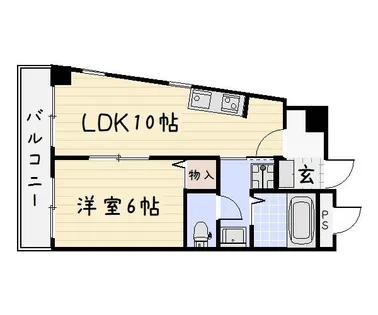 クローバージャパンビル【6階】の間取り