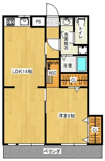 シャロム大善寺【1階】の間取り