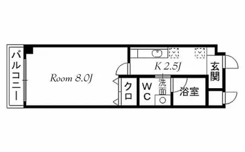 福岡県北九州市小倉北区下到津2丁目【マンション】の間取り