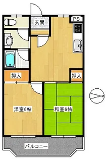 カストルム【104号室】の間取り