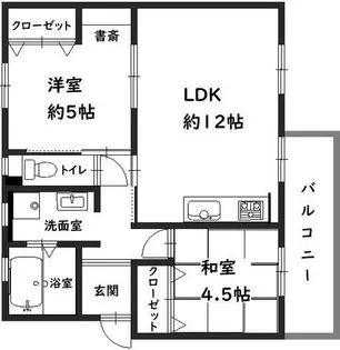 新金岡第2住宅【4階】の間取り