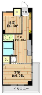 稗田ハイム【4階】の間取り
