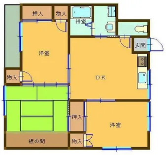 福岡県北九州市門司区黒川東1丁目【アパート】の間取り