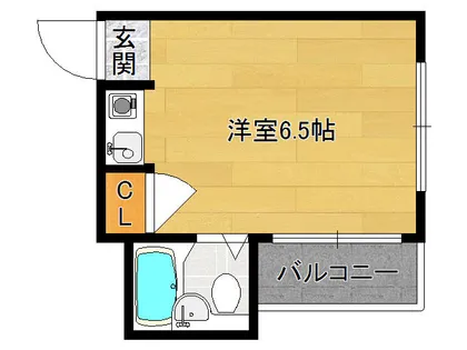 プルシャン太秦【3階】の間取り