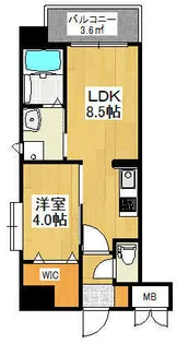 プルーム木町【3階】の間取り