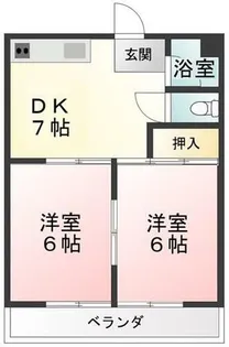 富士丸マンション【1階】の間取り