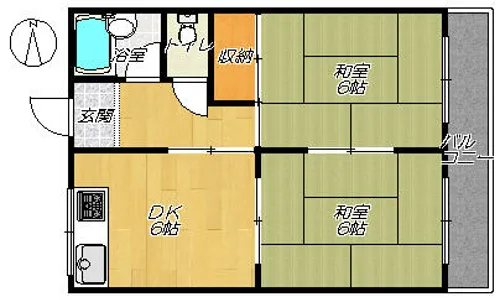 ハイツムラナカ【3階】の間取り