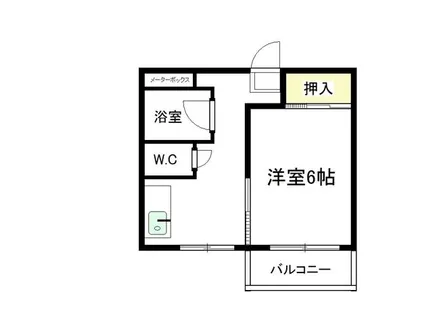 ハイム福島【4階】の間取り