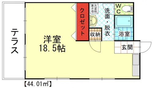 福岡県北九州市戸畑区天籟寺2丁目【マンション】の間取り