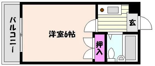 シャトラン御影中町【4階】の間取り