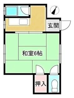 大西文化【102号室】の間取り