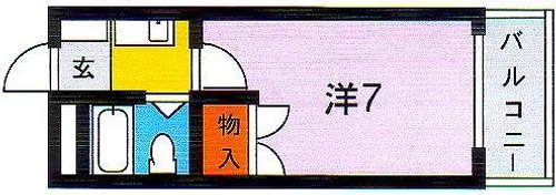 フェリスコート東園田【202号室】の間取り