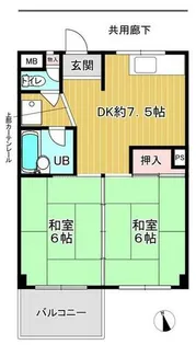 小中ビル【2階】の間取り