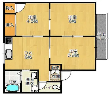 ストークハイツ【1階】の間取り