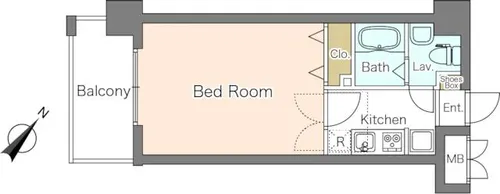 アール六本松駅前【202号室】の間取り