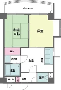 ダイアパレス大手門第2【301号室】の間取り