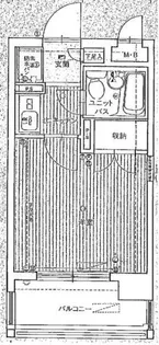 ダイアパレス姪浜【613号室】の間取り