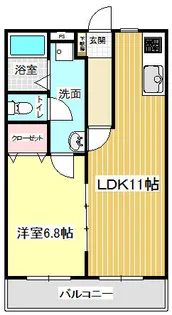 マ・メゾン・ドゥ【102号室】の間取り