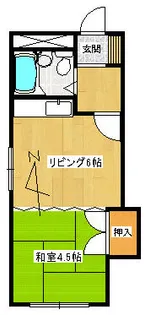 ハイデンス【201号室】の間取り