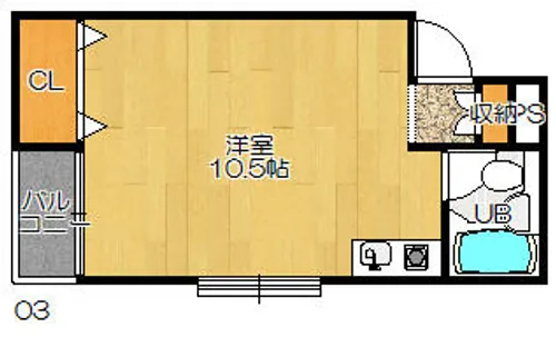 メゾンサンシャイン南津の辺【3階】の間取り