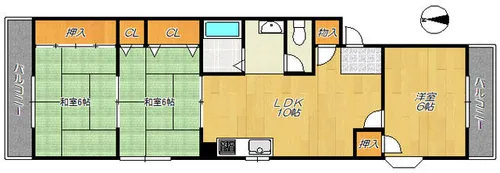 シャルマンサンガ【3階】の間取り