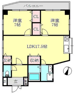 セイシェル神戸【4階】の間取り