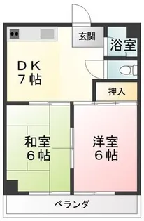 富士丸マンション【2階】の間取り