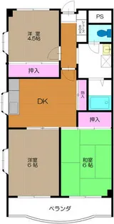 大阪府豊中市長興寺北3丁目【マンション】の間取り