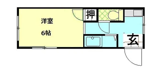 ハートピア山手【2階】の間取り