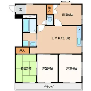 ホーメスト玉水【2階】の間取り