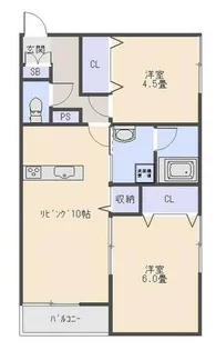 セントラルコーポⅠ【203号室】の間取り