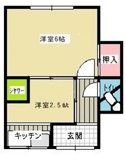 旭文化【5号室】の間取り