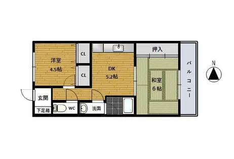 新栄プロパティー島泉【302号室】の間取り
