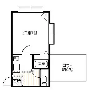 リバーサイド住吉【201号室】の間取り